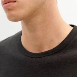 THINKING MU Hemp T Shirt in Black