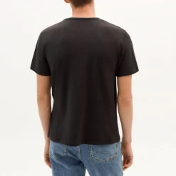 THINKING MU Hemp T Shirt in Black