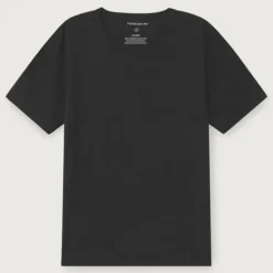 THINKING MU Hemp T Shirt in Black
