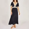 TRAFFIC PEOPLE Felicity Dress in Navy