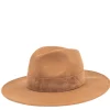 TRAVAUX EN COURS Fedora Wide Brim Hat in Camel