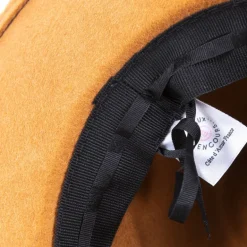 TRAVAUX EN COURS Fedora Wide Brim Hat in Camel