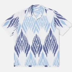 UNIVERSAL WORKS Camp Shirt in Peacock Blue