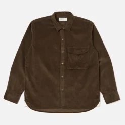 UNIVERSAL WORKS Field Cord Shirt in Brown
