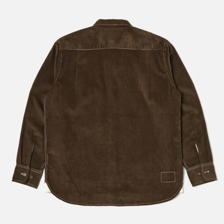 UNIVERSAL WORKS Field Cord Shirt in Brown
