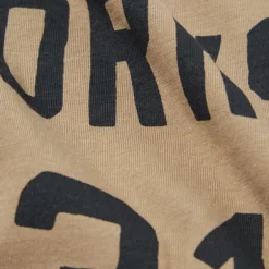 UNIVERSAL WORKS Jersey Print T Shirt in Sand