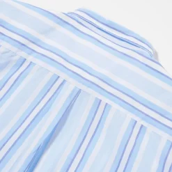 UNIVERSAL WORKS Lazy Days Shirt in White/Blue