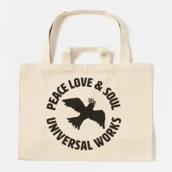 UNIVERSAL WORKS Market Tote in Ecru