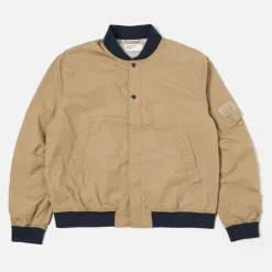 UNIVERSAL WORKS NS Bomber Jacket in Sand