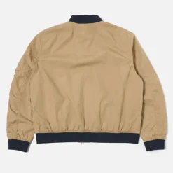 UNIVERSAL WORKS NS Bomber Jacket in Sand
