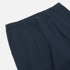 UNIVERSAL WORKS Pleated Track Pant in Navy