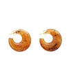 Vanessa Baroni Moon Earrings in Bernstein