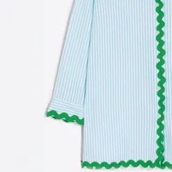 VILAGALLO Alicia Shirt in Turquoise