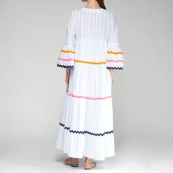 VILAGALLO Beatriz Dress in Multi