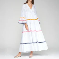 VILAGALLO Beatriz Dress in Multi