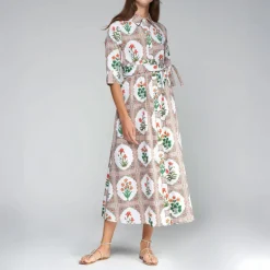 VILAGALLO Brenda Dress in Floral