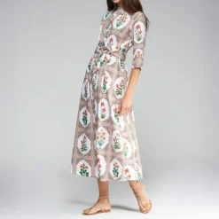 VILAGALLO Brenda Dress in Floral