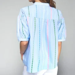 VILAGALLO Ilania Shirt in Blue