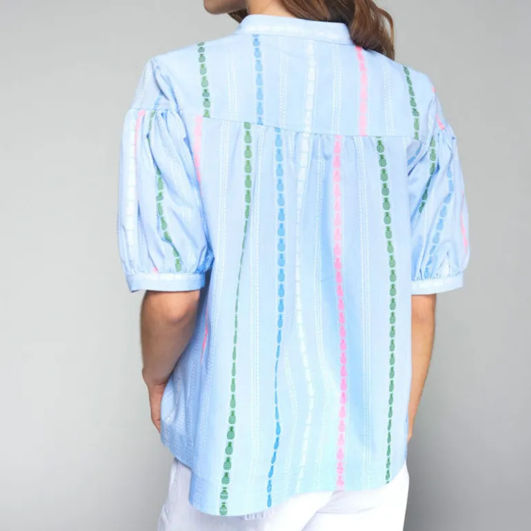 VILAGALLO Ilania Shirt in Blue