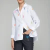 VILAGALLO Poline Pineapple Shirt in White
