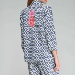VILAGALLO Poline Shirt in Ikat Print