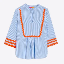 VILAGALLO Valerie Shirt in Blue
