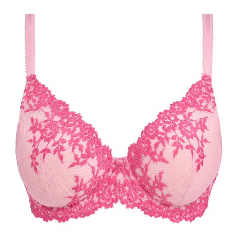 WACOAL Embrace Lace Plunge Underwire Bra in Ballet Slipper