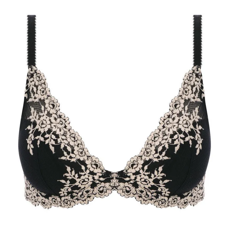 Wacoal Embrace Lace Plunge Bra in Black | Collen & Clare