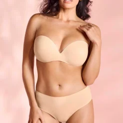 WACOAL Ines Secret Underwire Moulded Strapless Bra in Frappe
