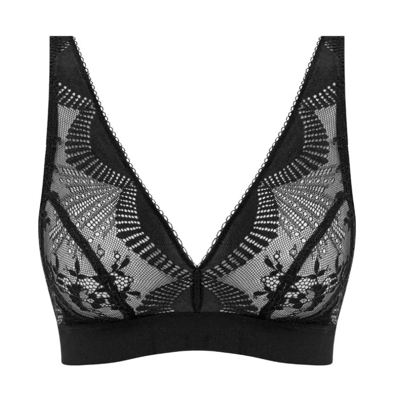 Wacoal Sensu Lace Non Wired Bralette in Black