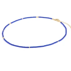WANDERLUST LIFE Beaded Necklace in Morocco Blue