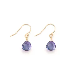 WANDERLUST LIFE Isla Drop Earrings in Alexandrite Quartz