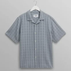 WAX LONDON Didcot Shirt in Pale Blue