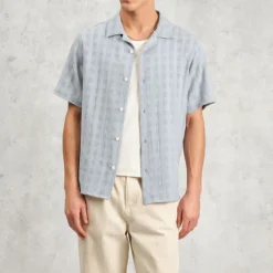 WAX LONDON Didcot Shirt in Pale Blue