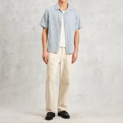 WAX LONDON Didcot Shirt in Pale Blue