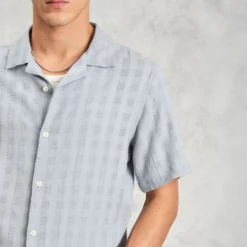 WAX LONDON Didcot Shirt in Pale Blue