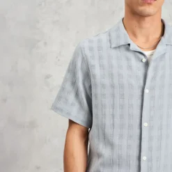 WAX LONDON Didcot Shirt in Pale Blue