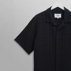 WAX LONDON Didcot Shirt in Navy