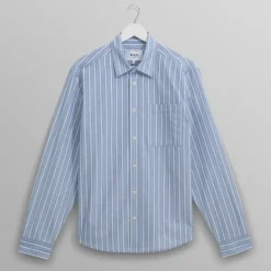 WAX LONDON Rove Shirt in Blue