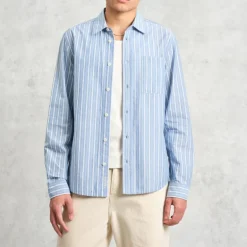 WAX LONDON Rove Shirt in Blue