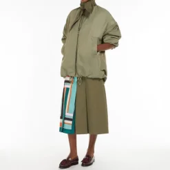 WEEKEND MAXMARA Albero Bomber Jacket in Sage Green