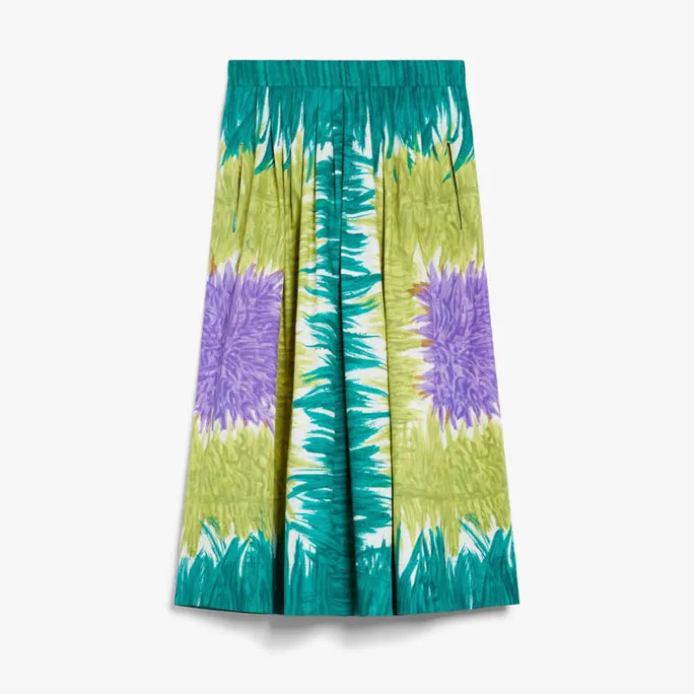 WEEKEND MAXMARA Circeo Skirt in Green Abstract