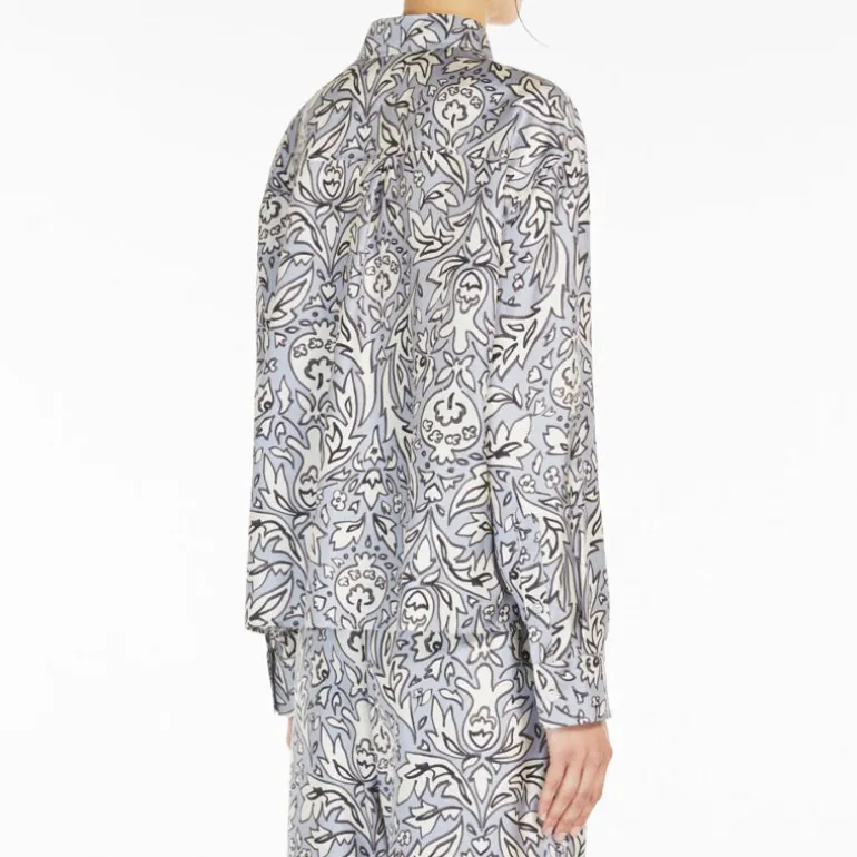 Weekend MaxMara Enfasi Silk Shirt in Lilac