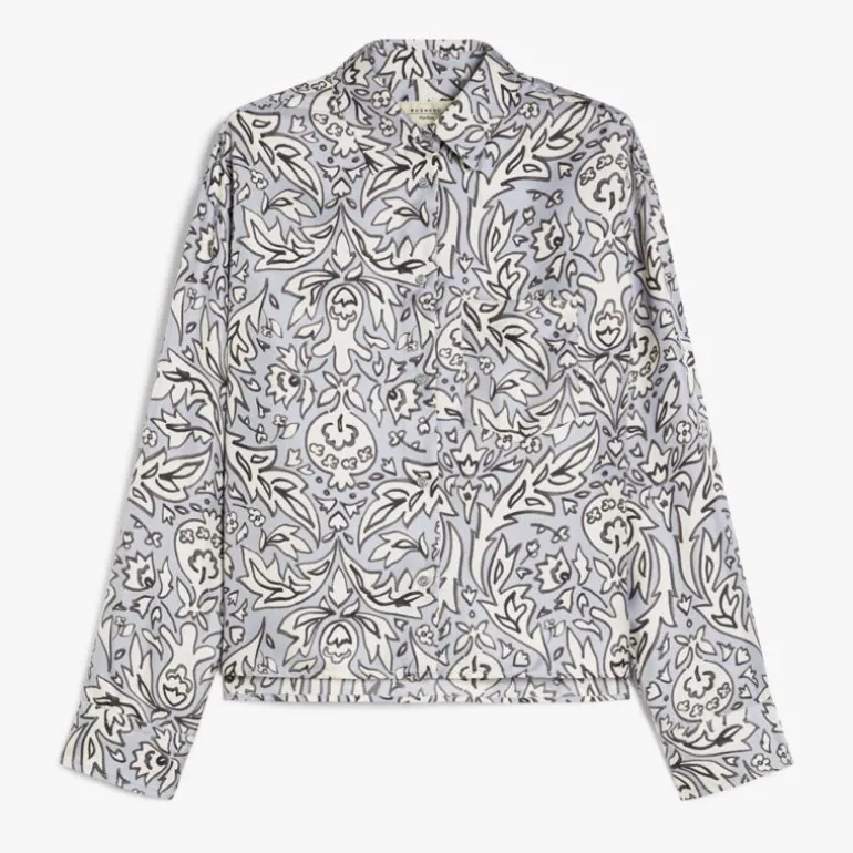 Weekend MaxMara Enfasi Silk Shirt in Lilac