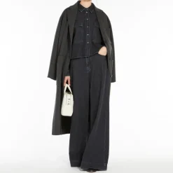Weekend MaxMara Galosce Coat in Dark Grey