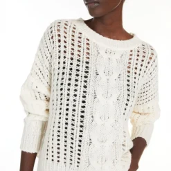 WEEKEND MAXMARA Grammo Oversized Wool Sweater in Ecru