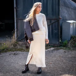 WEEKEND MAXMARA Grammo Oversized Wool Sweater in Ecru