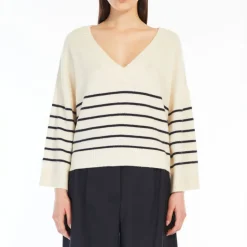 WEEKEND MAXMARA Leva Oversized Cashmere Sweater in Ecru