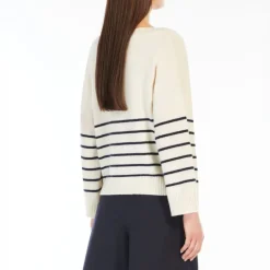 WEEKEND MAXMARA Leva Oversized Cashmere Sweater in Ecru