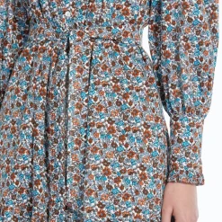 WEEKEND MAXMARA Timoteo Printed Twill Dress in White Flower